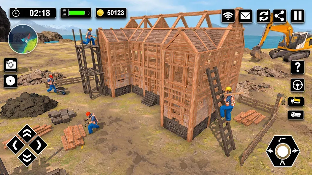 Скачать взлом Wood House Construction Game  [МОД Все открыто] — стабильная версия apk на Андроид screen 3