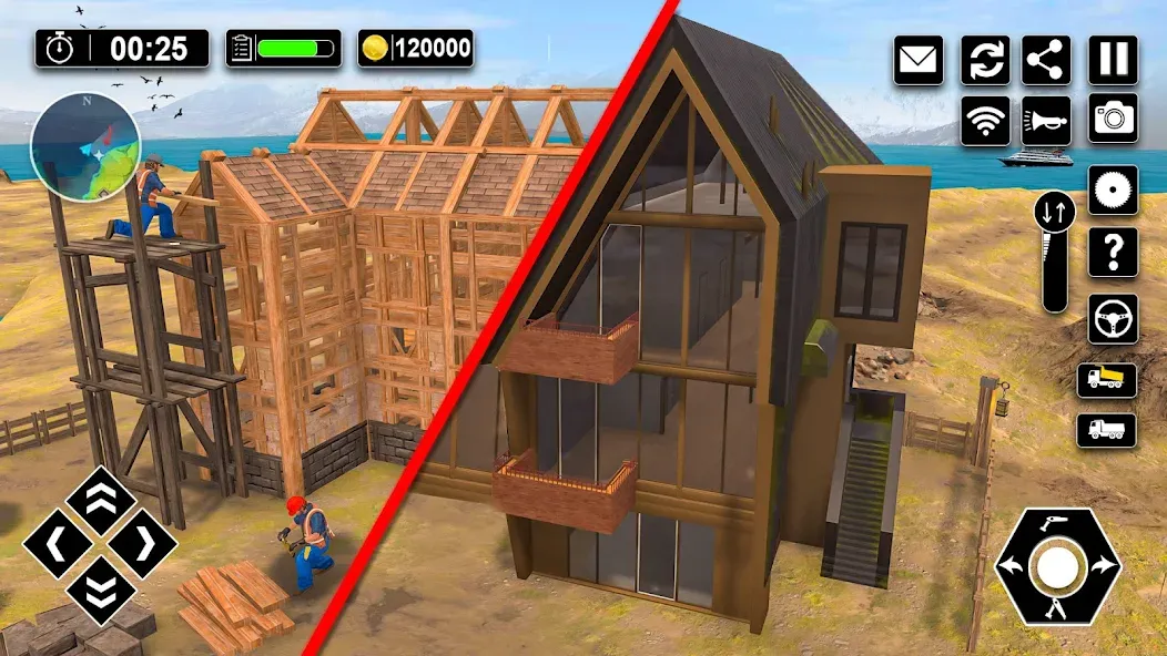 Скачать взлом Wood House Construction Game  [МОД Все открыто] — стабильная версия apk на Андроид screen 4