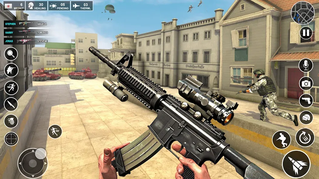 Скачать взлом Anti Terrorist Shooting Game  [МОД Menu] — стабильная версия apk на Андроид screen 1