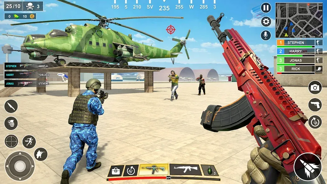 Скачать взлом Anti Terrorist Shooting Game  [МОД Menu] — стабильная версия apk на Андроид screen 2