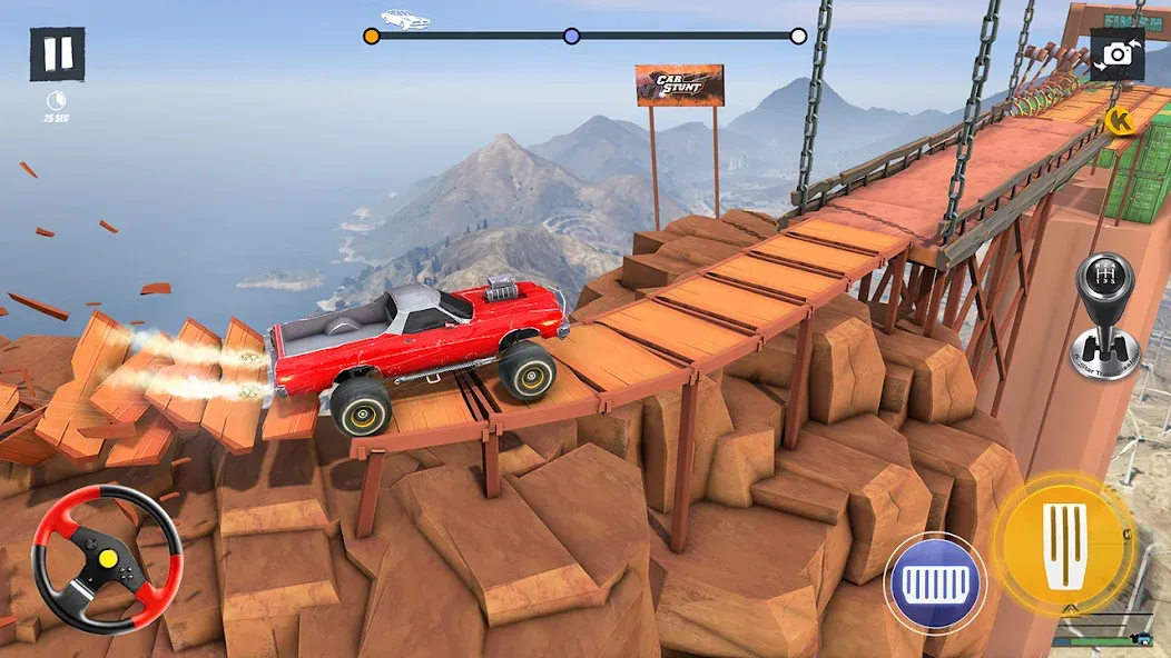 Скачать взломанную Car Stunt Games 3D Car Games  [МОД Бесконечные монеты] — полная версия apk на Андроид screen 2