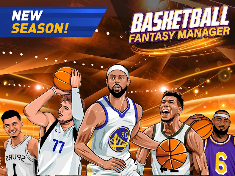 Взломанная Basketball Fantasy Manager NBA  [МОД Unlimited Money] — последняя версия apk на Андроид screen 1