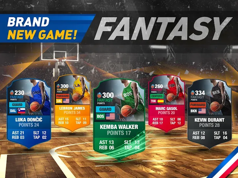 Взломанная Basketball Fantasy Manager NBA  [МОД Unlimited Money] — последняя версия apk на Андроид screen 3