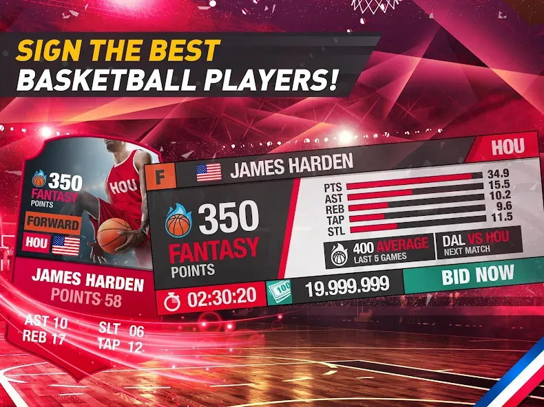 Взломанная Basketball Fantasy Manager NBA  [МОД Unlimited Money] — последняя версия apk на Андроид screen 5