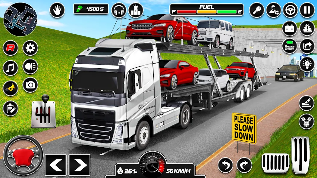 Взломанная Car Transporter 3d:Truck Games  [МОД Unlocked] — последняя версия apk на Андроид screen 1