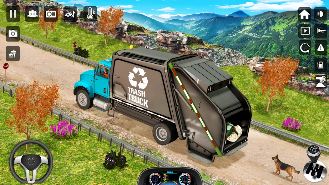 Скачать взломанную Trash Truck Games Simulator 3D  [МОД Бесконечные деньги] — последняя версия apk на Андроид screen 2