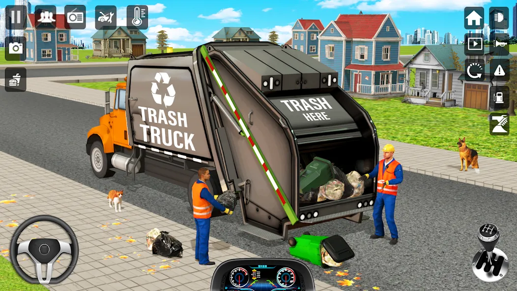 Скачать взломанную Trash Truck Games Simulator 3D  [МОД Бесконечные деньги] — последняя версия apk на Андроид screen 4