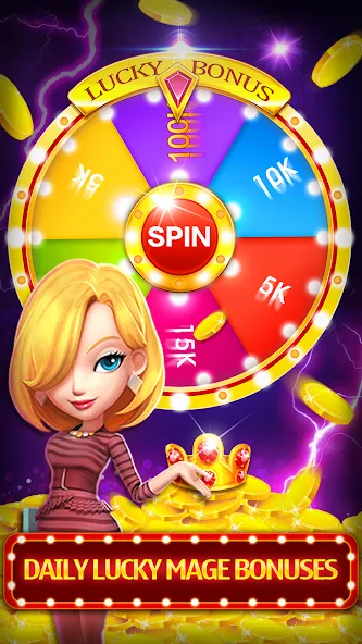 Скачать взломанную Slots (Слоты)  [МОД Много денег] — стабильная версия apk на Андроид screen 1