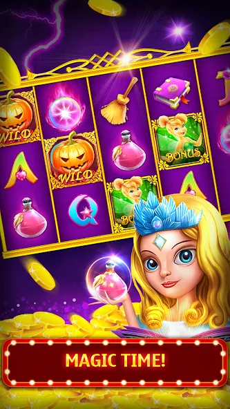 Скачать взломанную Slots (Слоты)  [МОД Много денег] — стабильная версия apk на Андроид screen 3