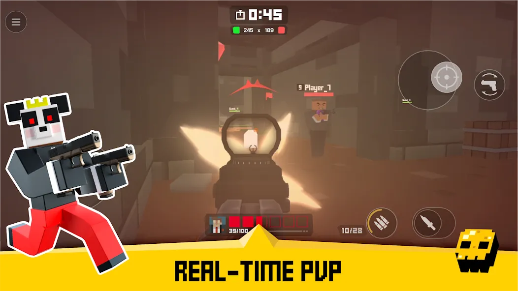 Скачать взлом Krunker FRVR — Multiplayer FPS (Крункер ФРВР)  [МОД Много денег] — полная версия apk на Андроид screen 3