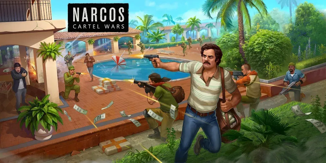 Скачать взлом Narcos: Cartel Wars & Strategy (Наркос)  [МОД Много денег] — последняя версия apk на Андроид screen 1