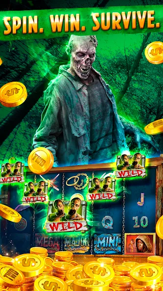 Взлом The Walking Dead Casino Slots (Зе Вокинг Дед Казино Слотс)  [МОД Бесконечные деньги] — полная версия apk на Андроид screen 3