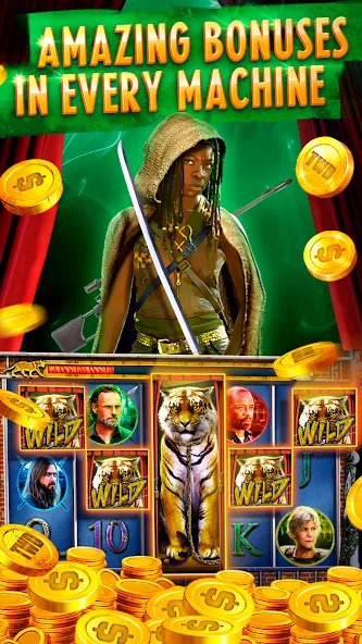 Взлом The Walking Dead Casino Slots (Зе Вокинг Дед Казино Слотс)  [МОД Бесконечные деньги] — полная версия apk на Андроид screen 4