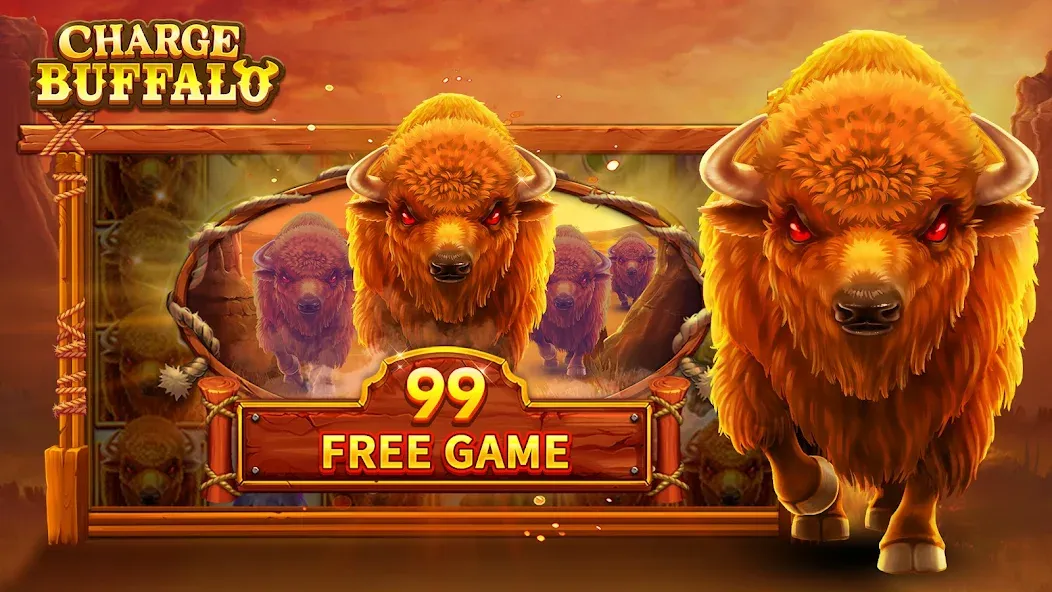 Взломанная Charge Buffalo Slot-TaDa Games (Чардж Буффало Слот)  [МОД Mega Pack] — последняя версия apk на Андроид screen 2