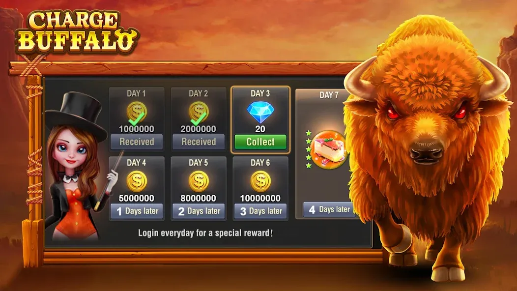 Взломанная Charge Buffalo Slot-TaDa Games (Чардж Буффало Слот)  [МОД Mega Pack] — последняя версия apk на Андроид screen 3