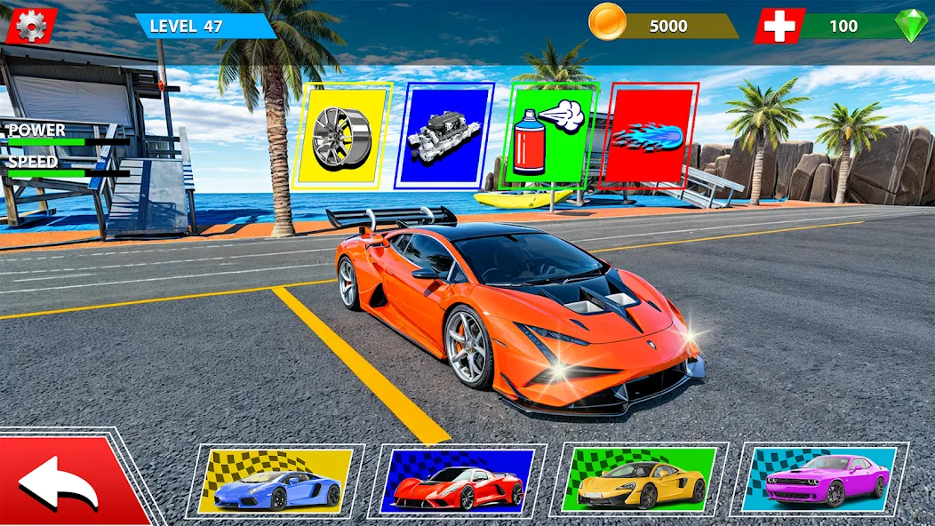 Взломанная Rampa Car Game: GT Car stunts (Мега Рэмпс)  [МОД Много монет] — стабильная версия apk на Андроид screen 3