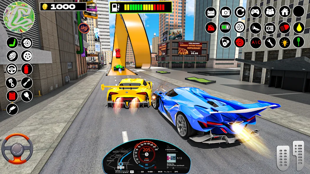 Взломанная Rampa Car Game: GT Car stunts (Мега Рэмпс)  [МОД Много монет] — стабильная версия apk на Андроид screen 4