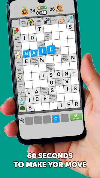 Взлом Wordgrams — Crossword & Puzzle (Вордграмс)  [МОД Unlimited Money] — стабильная версия apk на Андроид screen 1