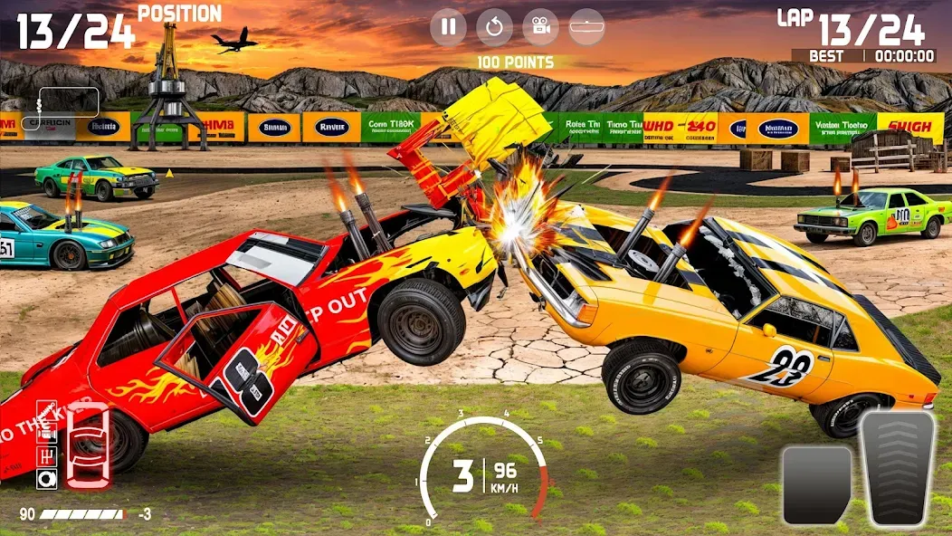 Взлом Demolition Derby: Car Games  [МОД Много денег] — полная версия apk на Андроид screen 1