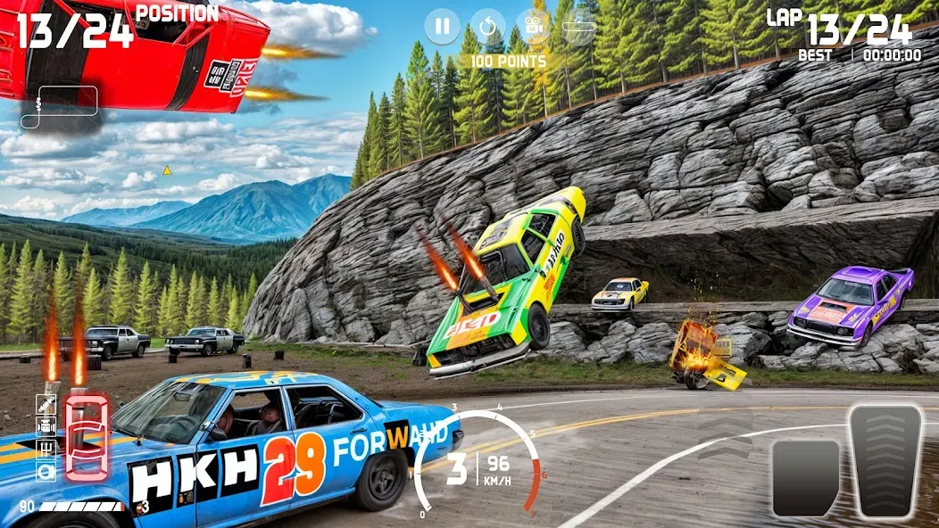 Взлом Demolition Derby: Car Games  [МОД Много денег] — полная версия apk на Андроид screen 3