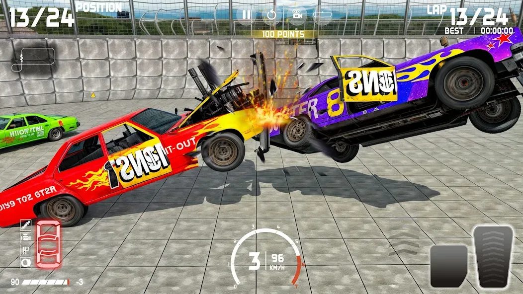 Взлом Demolition Derby: Car Games  [МОД Много денег] — полная версия apk на Андроид screen 5