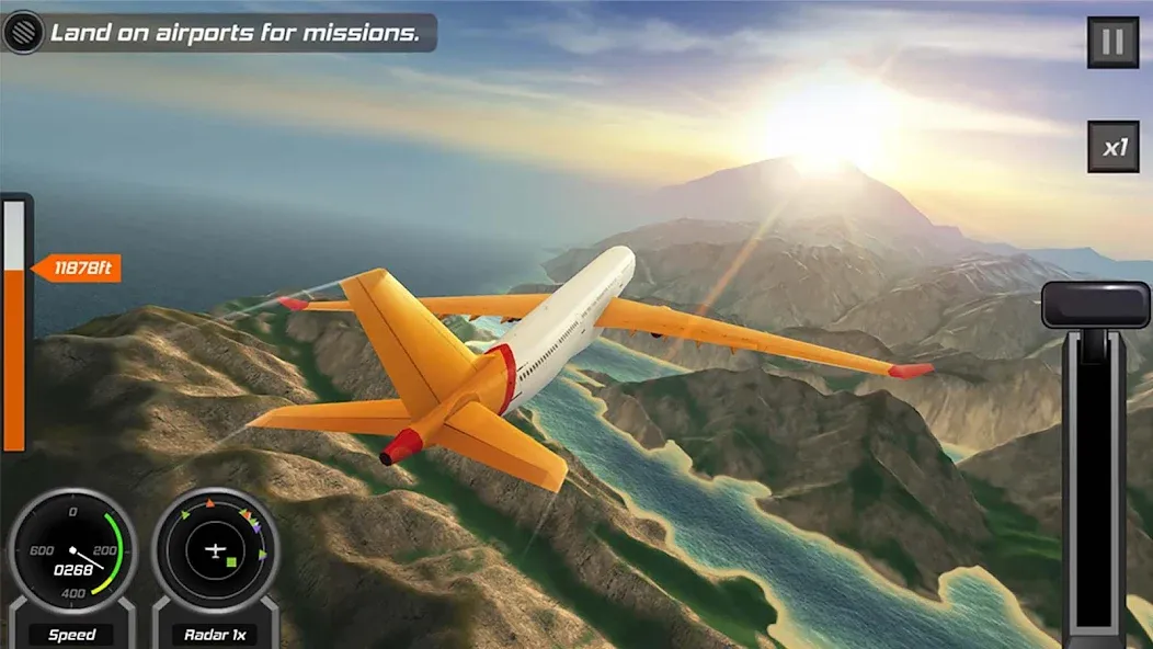 Взлом Flight Pilot: 3D Simulator  [МОД Бесконечные монеты] — стабильная версия apk на Андроид screen 5