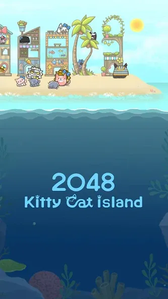 Скачать взлом 2048 Kitty Cat Island (Остров Кошачьеи Кошки)  [МОД Много монет] — полная версия apk на Андроид screen 3