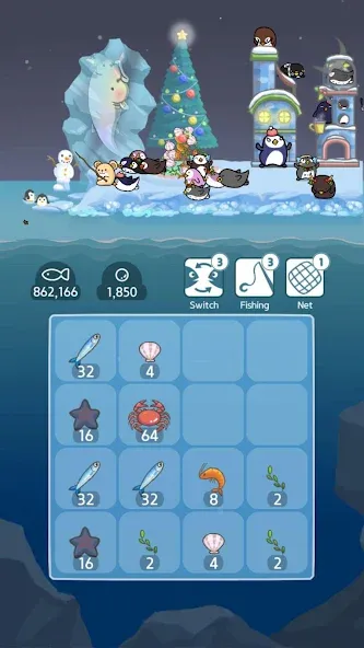 Взлом 2048 Penguin Island  [МОД Бесконечные монеты] — стабильная версия apk на Андроид screen 1