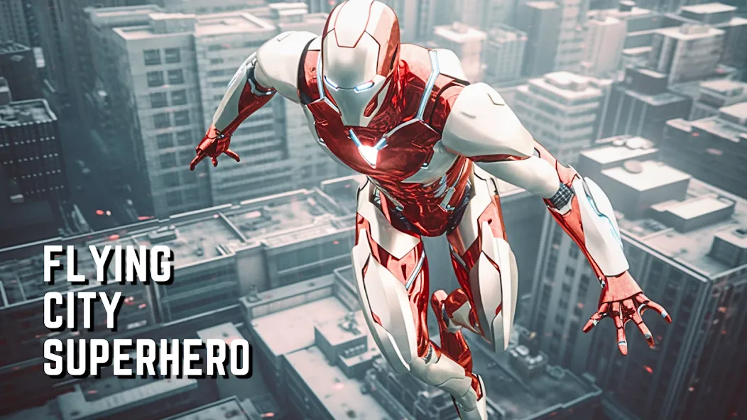 Взломанная Super hero Flying iron jet man  [МОД Все открыто] — стабильная версия apk на Андроид screen 1