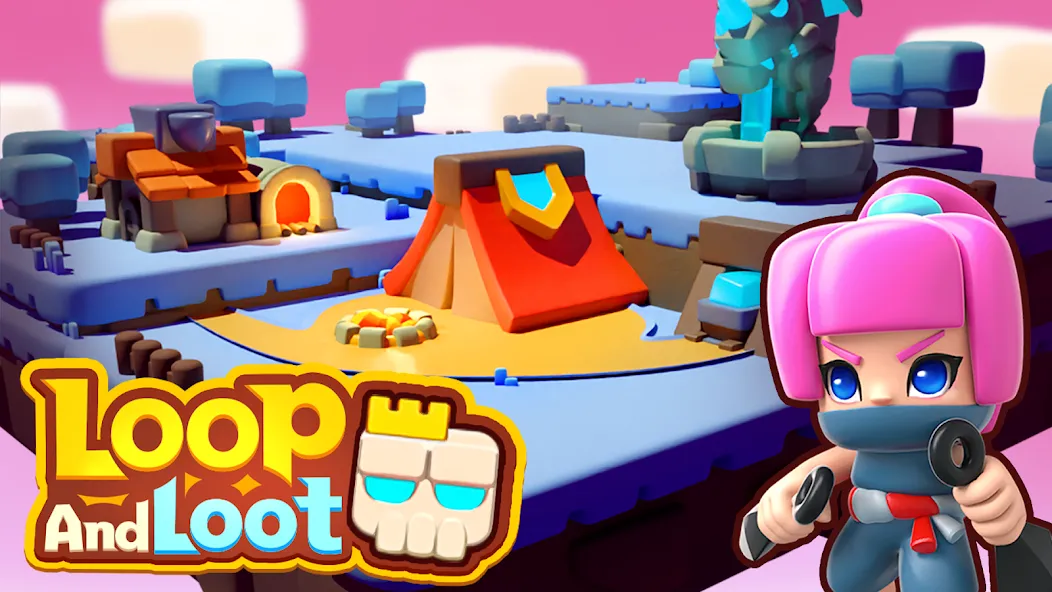 Взломанная Loop & Loot™: Merge RPG (Покет Квест)  [МОД Бесконечные монеты] — полная версия apk на Андроид screen 2