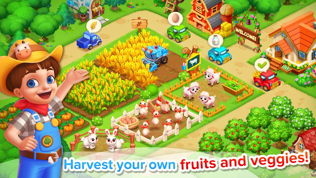 Взлом Family Farm Seaside  [МОД Unlimited Money] — стабильная версия apk на Андроид screen 1