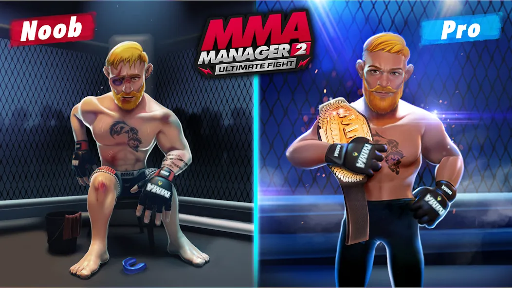 Взломанная MMA Manager 2: Ultimate Fight (ММА Менеджер 2)  [МОД Unlocked] — полная версия apk на Андроид screen 1