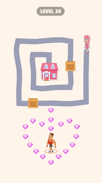 Взлом Draw To Home (Дроу Ту Хоум)  [МОД Бесконечные монеты] — стабильная версия apk на Андроид screen 4