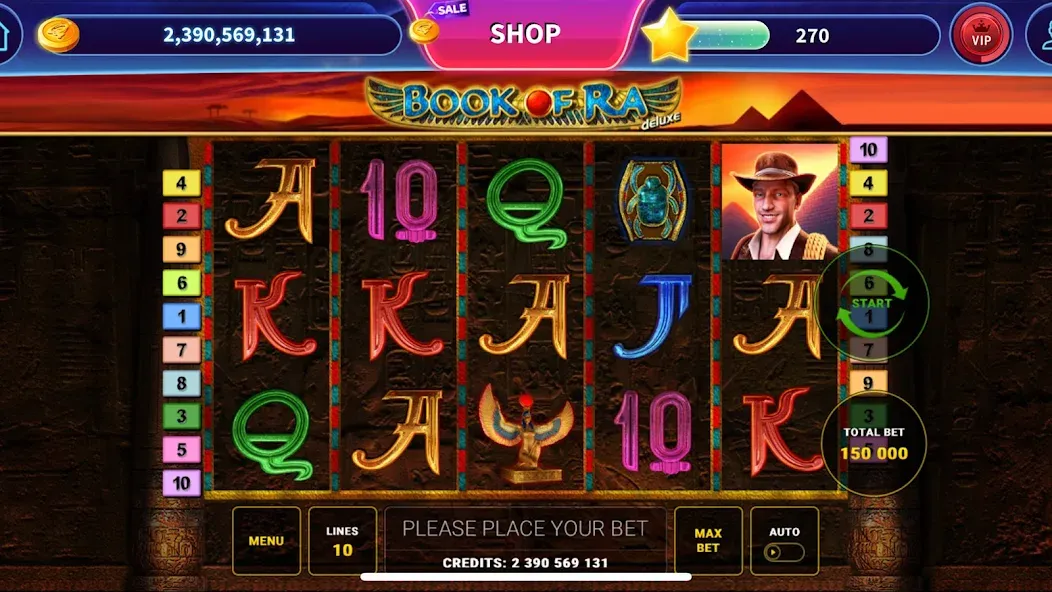 Взлом Book of Ra™ Deluxe Slot (Бук оф Ра Делюкс Слот)  [МОД Menu] — полная версия apk на Андроид screen 1