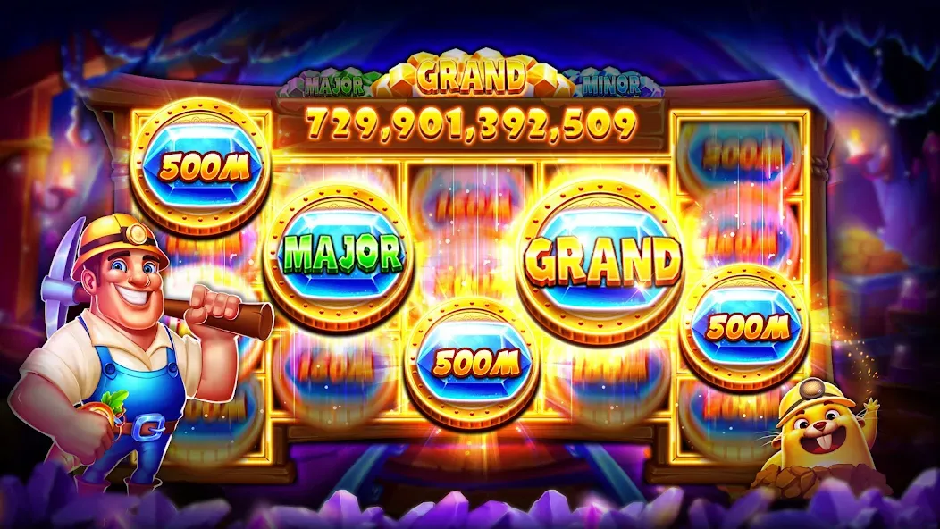 Скачать взломанную Jackpot Wins — Slots Casino (Джекпот Винс)  [МОД Меню] — полная версия apk на Андроид screen 2