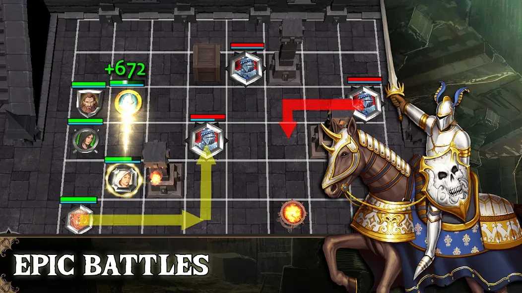 Взломанная Demon God: Turn-Based Strategy (Херо Квест)  [МОД Много монет] — последняя версия apk на Андроид screen 1