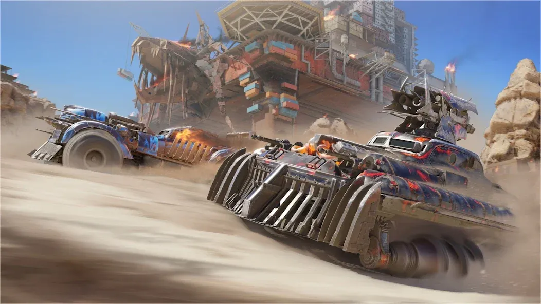 Скачать взлом Crossout Mobile — PvP Action (Кроссаут Мобайл)  [МОД Unlocked] — полная версия apk на Андроид screen 1