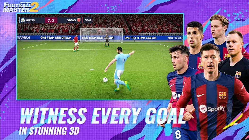 Скачать взломанную Football Master 2-Soccer Star (Футбол мастер 2)  [МОД Menu] — последняя версия apk на Андроид screen 5