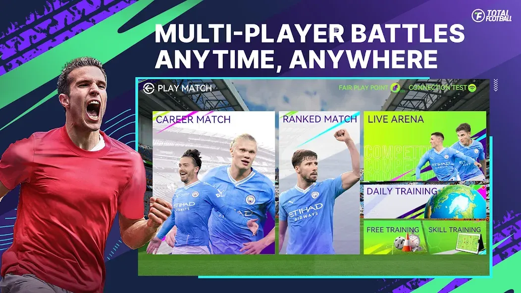 Скачать взломанную Total Football (Тотал Футбол)  [МОД Unlocked] — последняя версия apk на Андроид screen 5