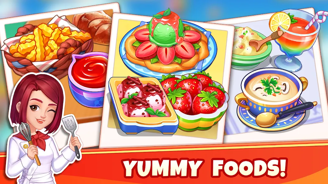 Скачать взлом Cooking Wonder-Restaurant Game (Кукинг Вондер)  [МОД Много денег] — стабильная версия apk на Андроид screen 1