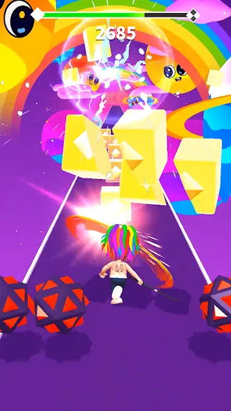 Взломанная 6ix9ine Runner (икс9айн Раннер)  [МОД Unlocked] — полная версия apk на Андроид screen 1