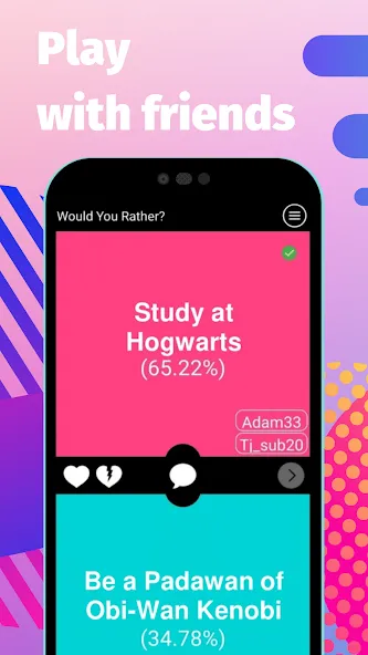 Скачать взломанную Would You Rather? questions  [МОД Unlimited Money] — полная версия apk на Андроид screen 3