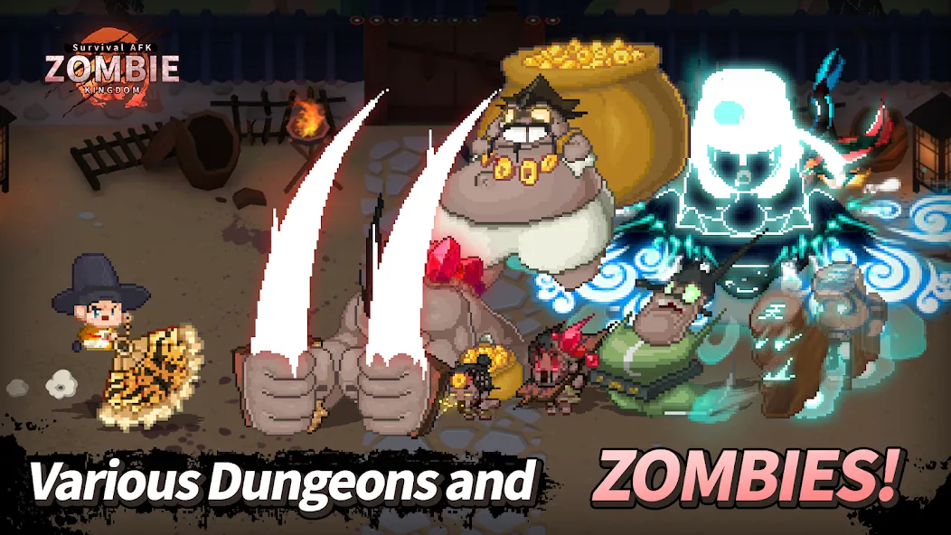 Взломанная ZOMBIE Kingdom : Idle RPG (ЗОМБИ Кингдом)  [МОД Много монет] — последняя версия apk на Андроид screen 3