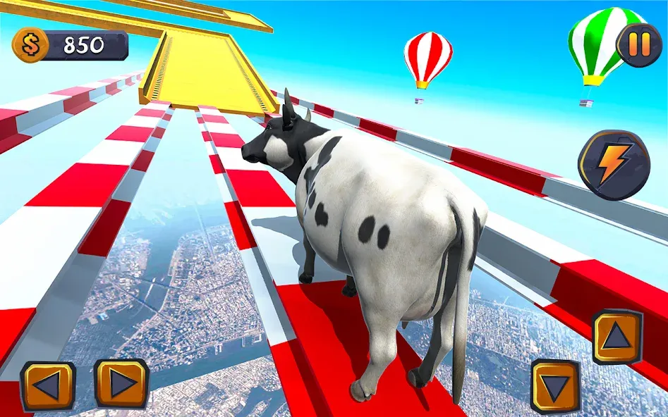 Взломанная Epic Cow Ramp Rush Run Game  [МОД Бесконечные монеты] — стабильная версия apk на Андроид screen 1