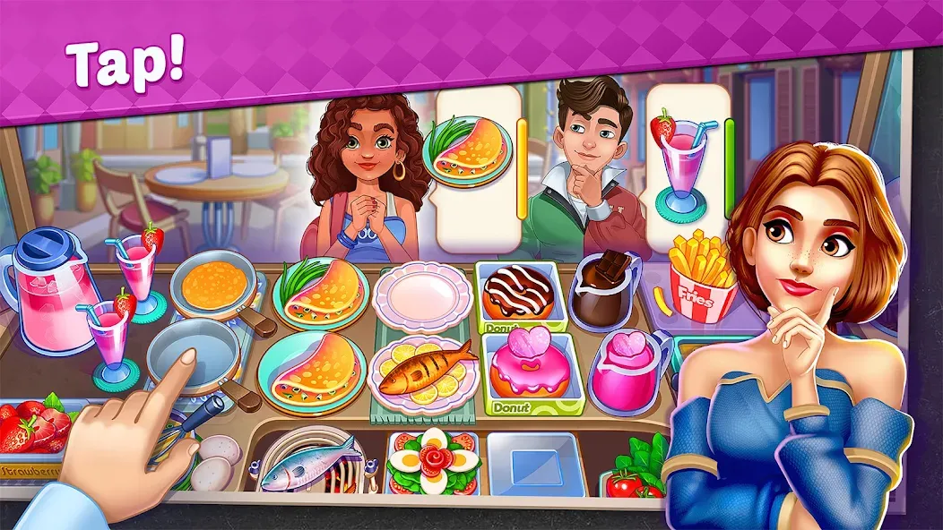 Взлом My Cafe Shop : Cooking Games (Мой Кафе Шоп)  [МОД Mega Pack] — стабильная версия apk на Андроид screen 1