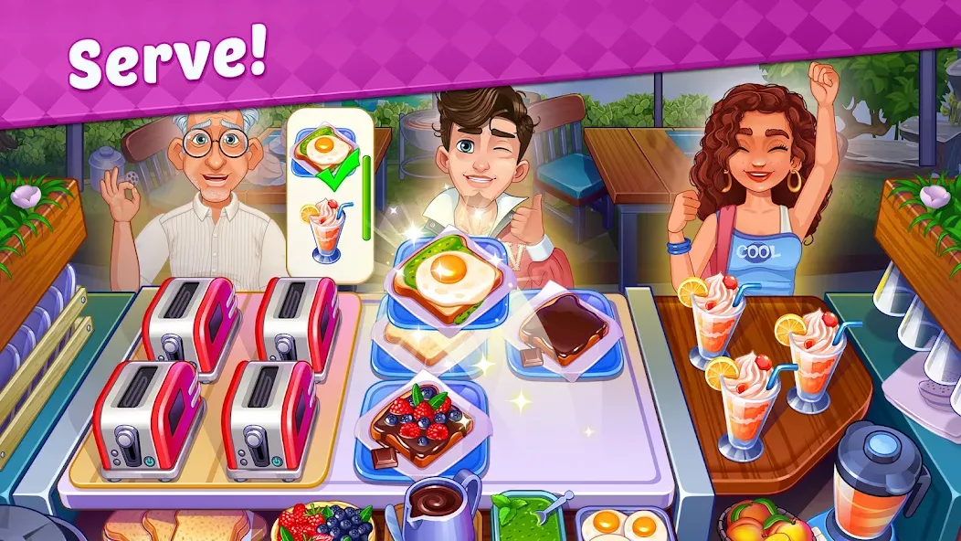 Взлом My Cafe Shop : Cooking Games (Мой Кафе Шоп)  [МОД Mega Pack] — стабильная версия apk на Андроид screen 3