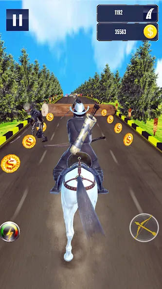 Скачать взлом Cowboy Horse Run  [МОД Много монет] — последняя версия apk на Андроид screen 1