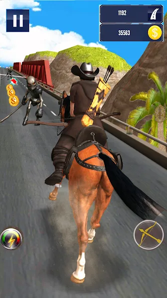 Скачать взлом Cowboy Horse Run  [МОД Много монет] — последняя версия apk на Андроид screen 4