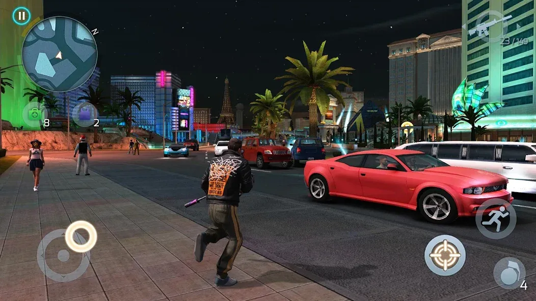 Скачать взломанную Gangstar Vegas: World of Crime (Гангстар Вегас)  [МОД Много денег] — стабильная версия apk на Андроид screen 1