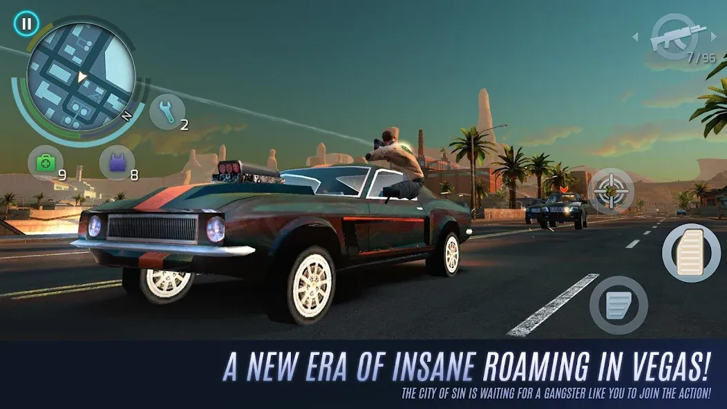 Скачать взломанную Gangstar Vegas: World of Crime (Гангстар Вегас)  [МОД Много денег] — стабильная версия apk на Андроид screen 2